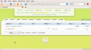 wTorrent: a web interface for rTorrent