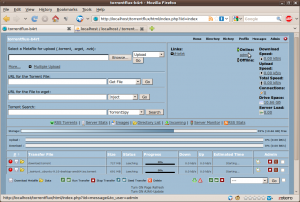 The Torrentflux-b4rt interface